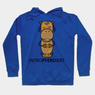 Funny introverted horse Hoodie